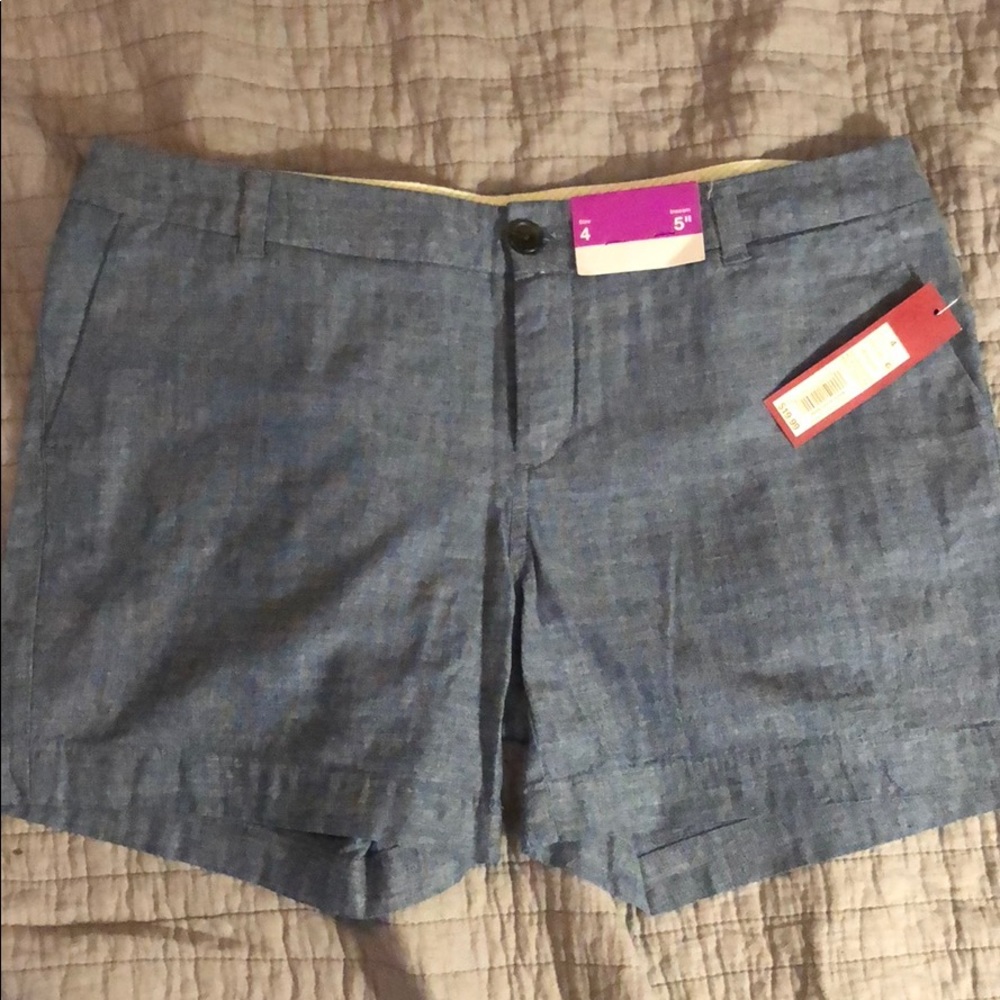 Chambray Shorts